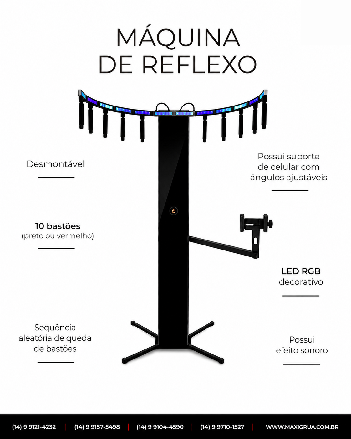 Máquina de Reflexo Maxi Grua